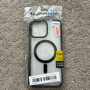 IPhone 15 Pro Max Slim Shockproof Armor Hard Silicone Bumper Cover - Black color